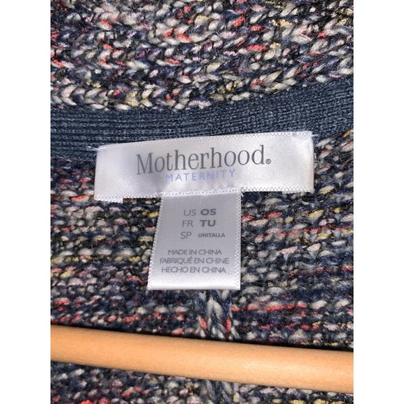 Chunky Multi Colored Loose Knit Open Cardigan - Picture 4 of 6